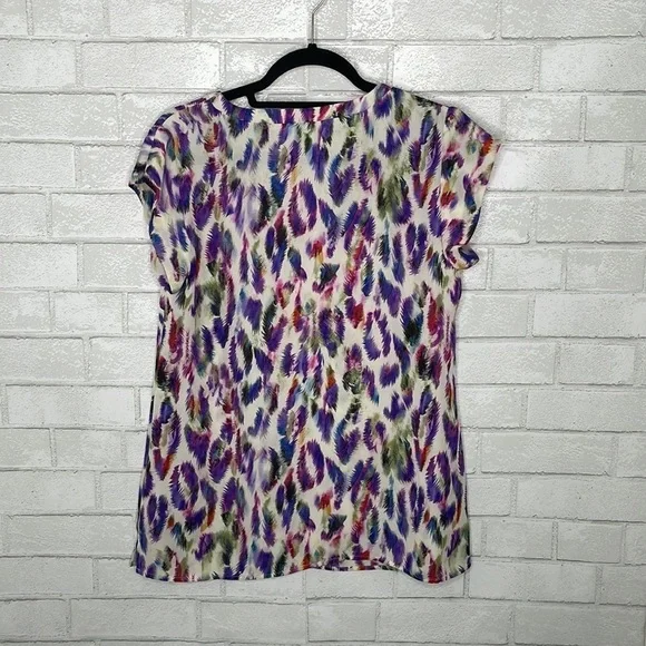 CAbi Plume Feather Print Blouse - Picture 7 of 12